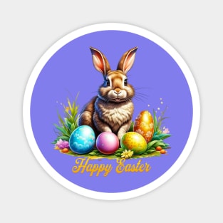 Baroque Easter Bunny Magnet